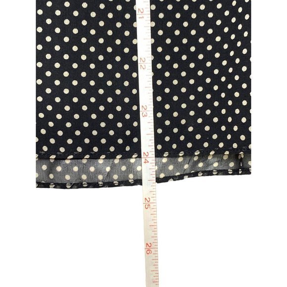 Ann Taylor | A Line Silk Polka Dot Skirt Women's Sz. 14 Bows Business Wear Work - Picture 3 of 8